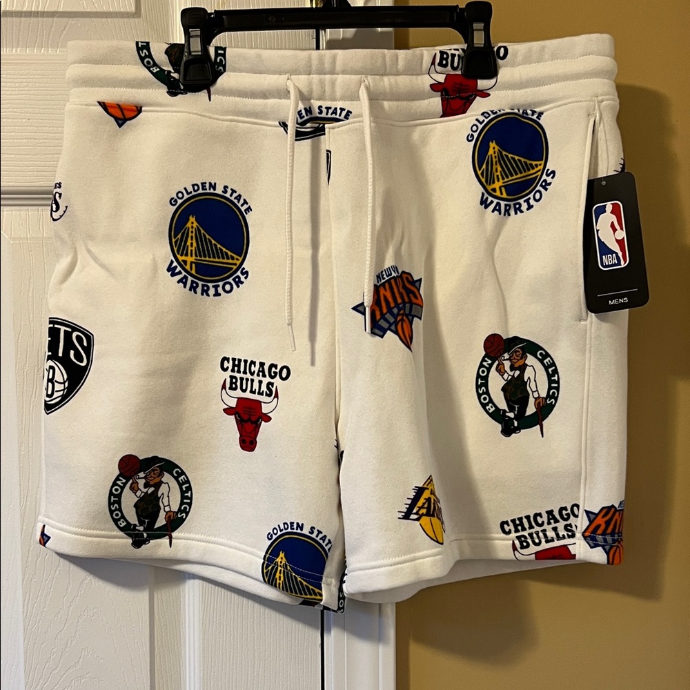 NBA Multi-Team Logo White Shorts